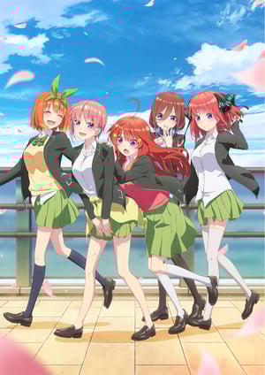 五等分の花嫁∬ メインビジュアル （各画像はそれぞれの権利者が権利を保有しています）