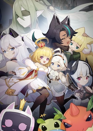 「攻略うぉんてっど！～異世界救います!?～」 メインビジュアル （各画像はそれぞれの権利者が権利を保有しています）